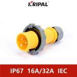 IP67 220V Three Phase Industrial Plug Socket Dustproof IEC standard for sale