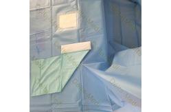 China Thyroid Surgical T Drape With Square Fenestration And Tube Holders supplier