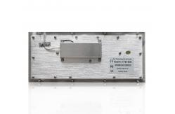 China Dustproof Top Panel Mounting Stainless Steel Keyboard With USB Or PS2 Interface supplier
