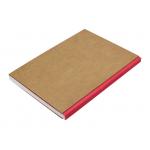 Hardcover Custom Journal Printing Flocking Kraft Paper Sewing Glued Binding