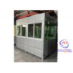 Customized Modular Prefab Ticket Booth Outdoor Stainless Steel With Aluminum Plate for sale