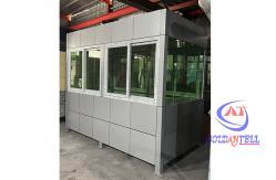 China Customized Modular Prefab Ticket Booth Outdoor Stainless Steel With Aluminum Plate supplier