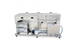 China Three Tanks 77l 3000w Heated Ultrasonic Cleaners Precise Parts Cleaning Rinsing Drying supplier
