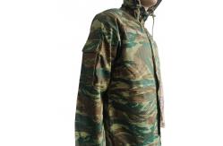 China Hooded Camouflage Training Top with Versatile Functions  Zipper Metal Button Closure supplier