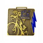 Bulk Stock Finisher Custom Cycling Medals And Bicycle Team Challenge Awards Bike Medals for sale