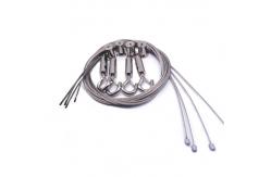 China Hanging Lamps Wire Rope Lanyard Suspended Ceiling Cable Assembly With Carabiner supplier