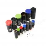 Low Profile Aluminum 3 Pin Female XLR Connector For Audio Devices