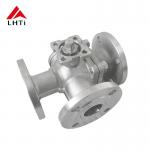 Socket Weld End Connection Gr2 Gr5 Three Way Titanium Ball Valves for NPS 1/2''-12'' Industrial Applications for sale