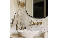 China Waterjet Flower Mosaic Floor Wall Tile 320x320mm Grade AAA supplier
