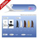 52 Inches White Ceiling Fan Without Light ABS Blade Smart APP Control