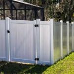 PVC Private Fencing Screening White Vinyl Plastic Privacy Fence Panels for sale