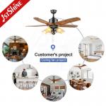 OEM Energy Saving Pull Switch Ceiling Fan With 5 Wooden Blades