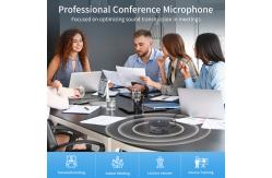 China Portable Bluetooth Conference Speakerphones With Mic LED Lighting supplier
