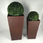 Flower Planters Pots Customed Fiber Clay Planter With Drainage Holes  Durable Design