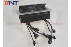 China Popular Office Desk Pop Up Sockets , Desk Hidden Socket with Universal Outlets supplier