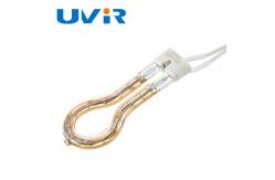 China Circular Halogen Lamp Tube Tungsten Filament  With Gold Coating supplier