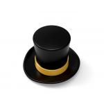 Eco-Friendly Zinc Alloy Perfume Bottle Caps In Classical Gentleman Cap Design For Customized Branding for sale