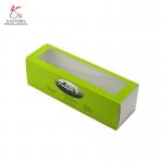 CMYK Printed Sliding Macaron Paper Boxes With PVC Window for sale