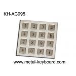 Rugged Stainless Steel Keyboard Panel mount Keypad with 16 Keys for sale