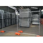 Electric Galvanized Temporary Security Fence 3.2mm Wire Perimeter Patrol Fence for sale