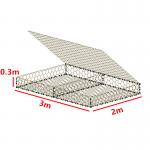 3x1x0.3m Galfan Hexagonal Woven Gabion Baskets for sale