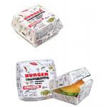 Custom Biodegradable Burger Box Folders for Fast Food Takeaway Packaging Free Sample
