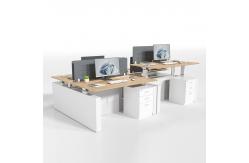 China Modern Adjustable Standing Desk 2 4 Person Electric Sit And Stand Desk supplier