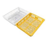 Live Poultry Carrier Crate Broiler Plastic Cage 7-10 Chicken Capacity for sale
