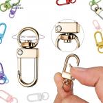 Metal Swivel Snap Hook Clips , Lobster Trigger Clasps For Keychain Diy Charms