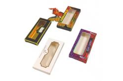 China Custom Purple Lash Boxes Textured Paper Eyelash Packaging supplier