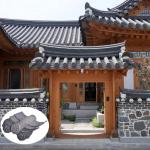 Clay Gray Color Oriental Japanese Roof Tiles Building Material for sale
