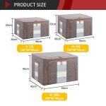 Fabric Thickened Folding Cloth Storage Boxes Odorless Weight 550g Space Saving