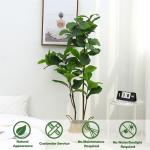 Height 150cm Artificial Landscape Trees Fiddle Leaf Fig Plant Outdoor Decoration for sale