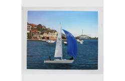 China Realistic Sailboat Oil Painting On Canvas , Custom Portrait Painting From Photo supplier