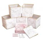 Marble Pattern 6 Containers Soft Storage Cubes Eco Friendly for sale