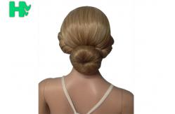 China Dark Blonde Short Synthetic Wigs Full Lace With Short Ponytail Wigs supplier