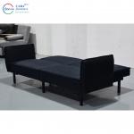 30021 Minimalist Extendable Living Room Bedroom Furniture Fabric Black Sleeping Sofa-Bed Sales for sale