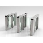 0.4 Second Pedestrian Security Turnstile DC Brushless Clear Acrylic Arm