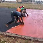 Harmless Synthetic Sports Flooring Full Pour System Running Track