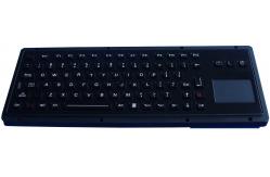 China Black dustproof industrial backlit illuminated keyboard with touchpad RoHS CE supplier