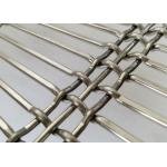 Custom Facade Flexible Weave Metal Screen With Stainless Steel Flat / Round Wire