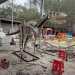 Outdoor / Indoor Life Size Dinosaur Skull Replica , Dinosaur Fossil Replicas for sale
