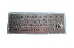 China Numeric Keys Stainless Steel Keyboard USB PS2 With 25.0mm Trackball supplier