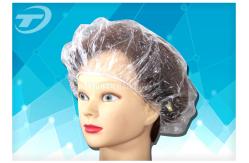 China PE Disposable Shower Caps Single Use Transparent Dustproof And Waterproof supplier