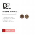 Jacket Craft Coloured Wooden Buttons Good Texture Environmentally Friendly for sale