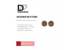 China Jacket Craft Coloured Wooden Buttons Good Texture Environmentally Friendly supplier