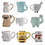 Custom Ceramic mugs, Hand painted 3D Animal Ceramic Coffee mug cup at any shape & size for sale