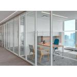 Relocated Reusable Acoustic Glass Office Partitions Panel Hooked Partition System for sale