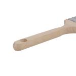 Tapered brush,wooden brush handle,synthetic paint brush with long wooden handle
