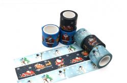 China Multiple Uses CMYK Printed Christmas Washi Tape supplier